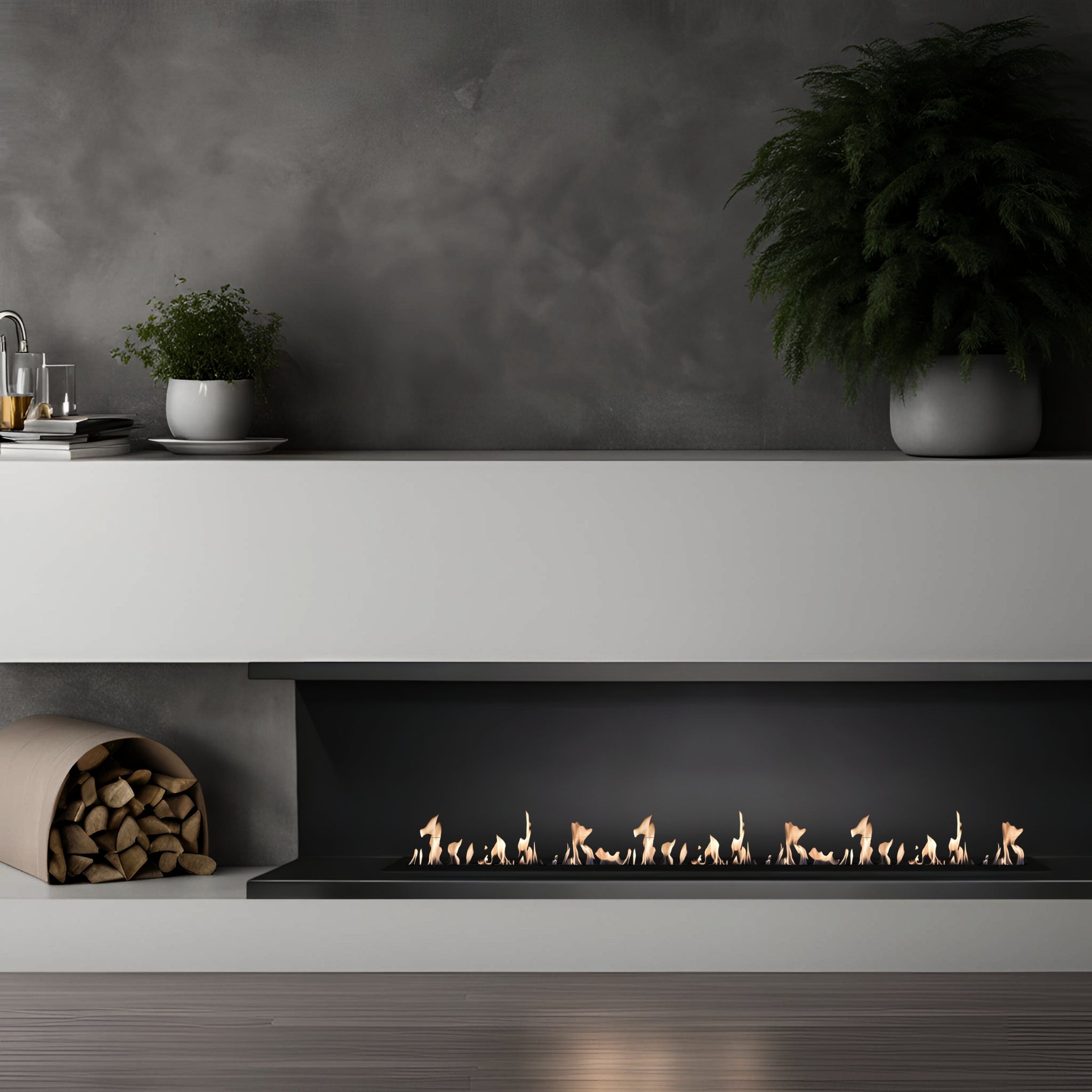 Base Links Inbouwhoekhaard 140 cm - Holdbarefires