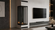 Base Vertical bio-ethanol hoekhaard rechts volle glas