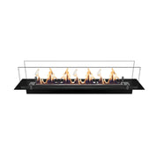 Bio Ethanol Brander Zwart RVS In Meubel 63 CM