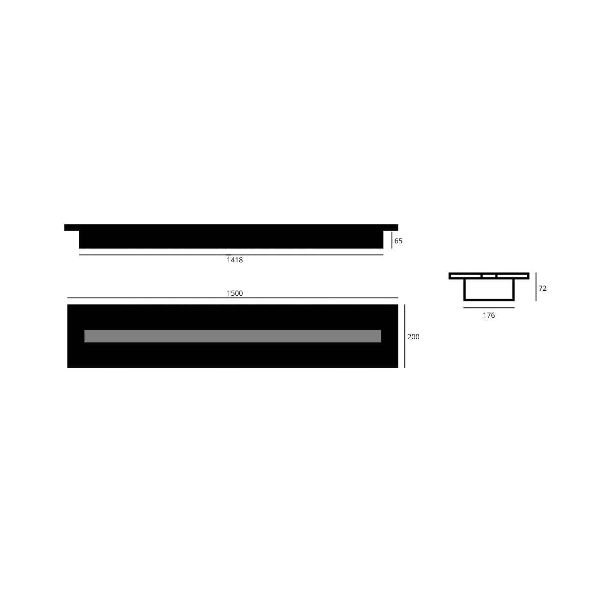 BIO ETHANOL LINE BRANDER 150 CM