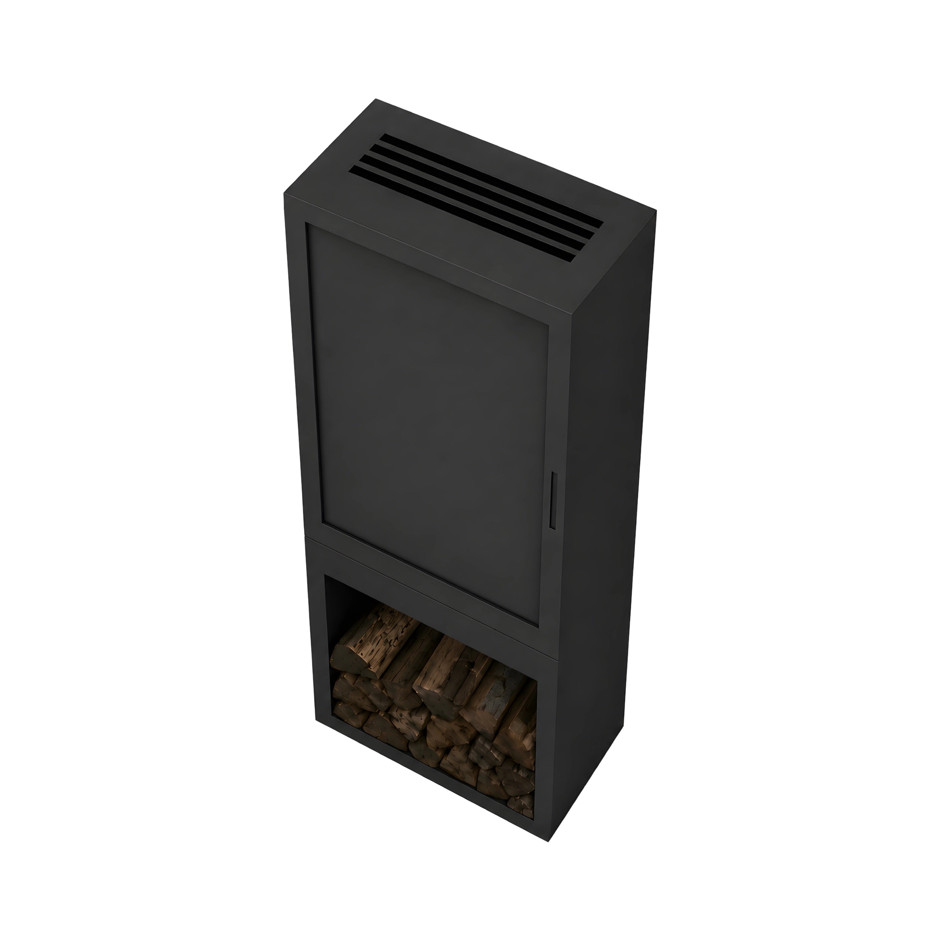 Boss Verticale Vrijstaande Bio-ethanol Haard met Glasdeur H160 cm