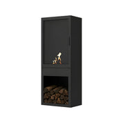 Boss Verticale Vrijstaande Bio-ethanol Haard met Glasdeur H160 cm