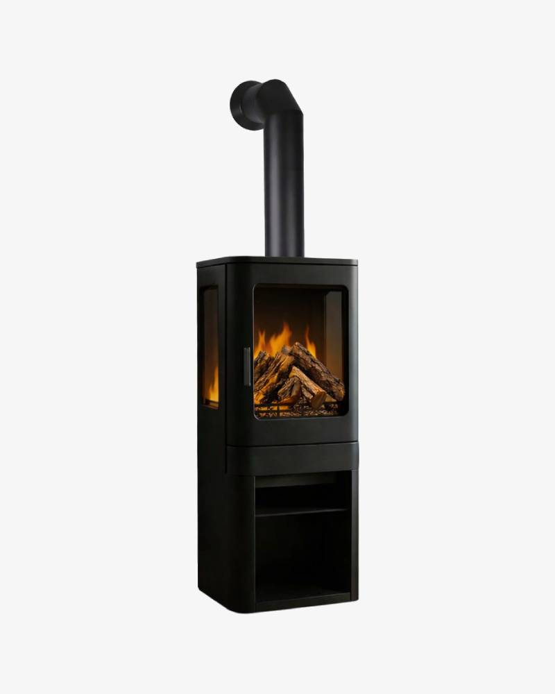 Celsi Spectre LS elektrische vrijstaande haard met decoratieve afvoerpijp