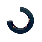 Erta 3/4 Z Bio Ethanol Vrijstaand Haard D80 CM
