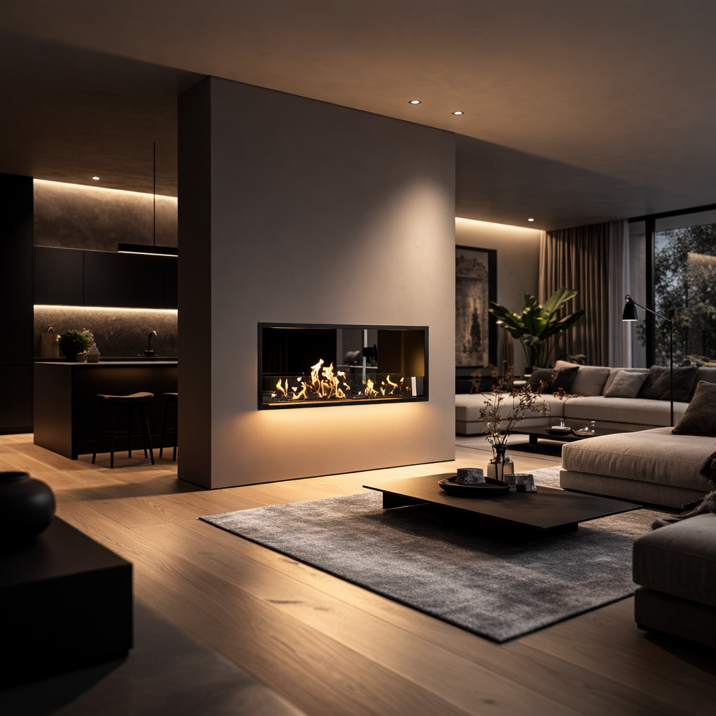 Fame doorkijkhaard sfeerbeeld interieur