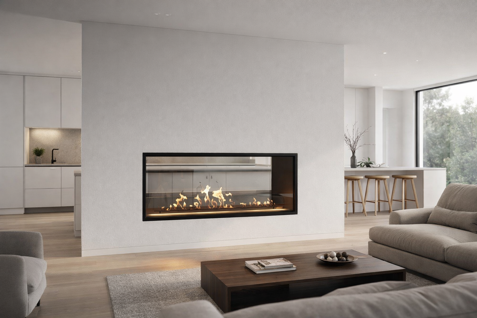 Fame doorkijkhaard sfeerbeeld interieur