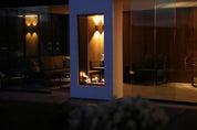 Fame Vertical Doorkijkhaard Enkel Volle Glas 70 x 140 cm