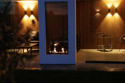 Fame Vertical Doorkijkhaard Enkel Volle Glas 70 x 140 cm