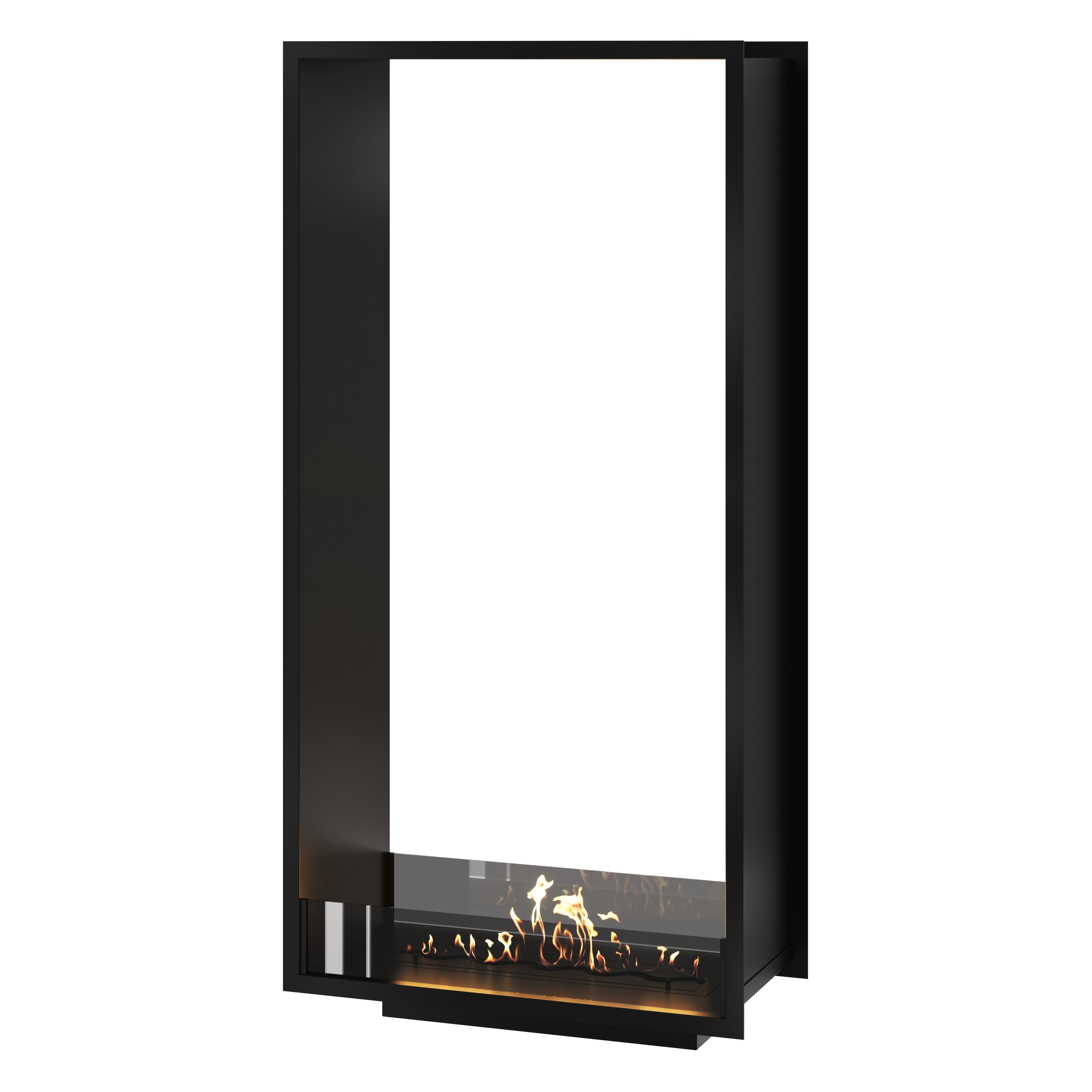 Fame Vertical Laag Glas doorkijkhaard 80 x 200 cm