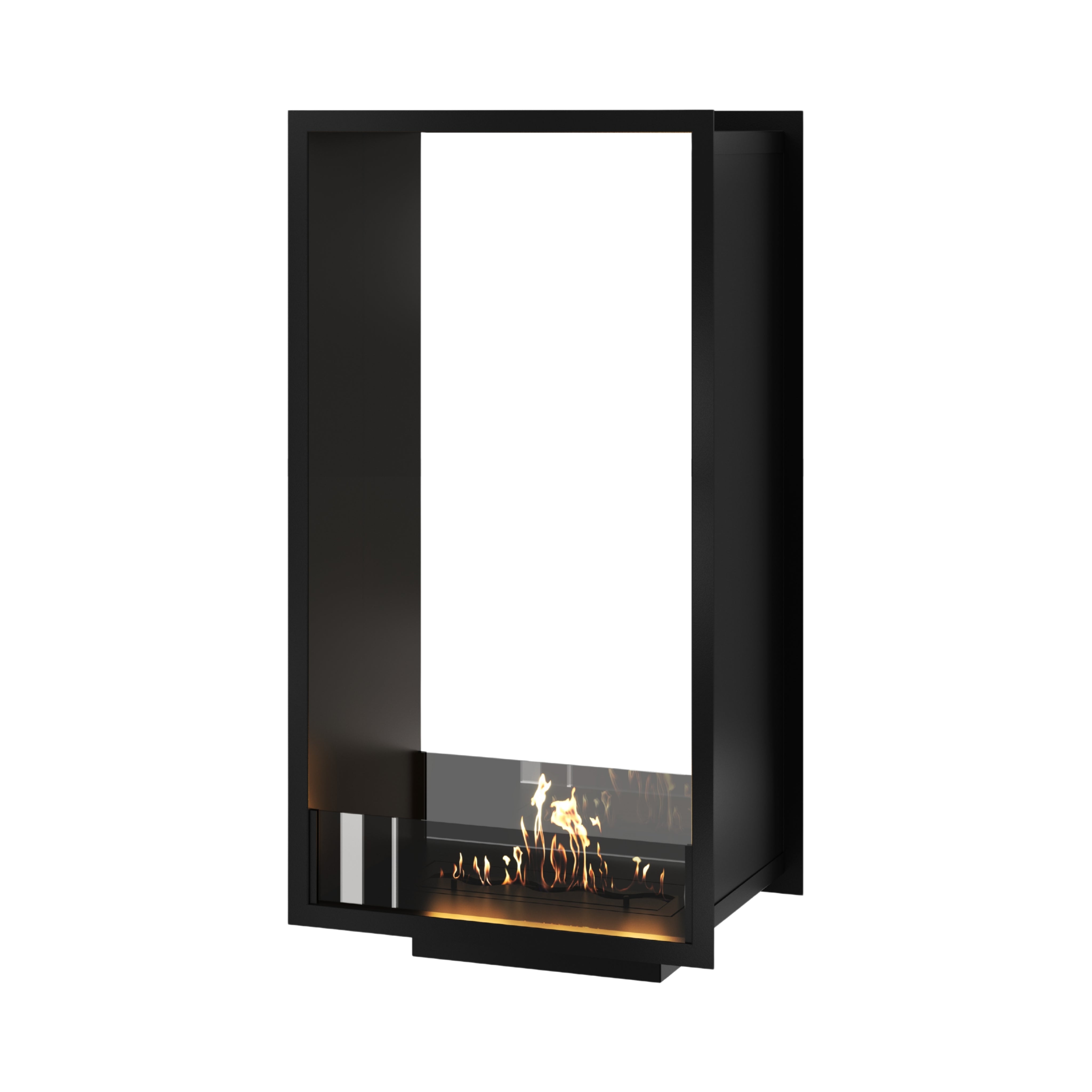 Fame Vertical Laag Glas doorkijkhaard 60 x 140 cm
