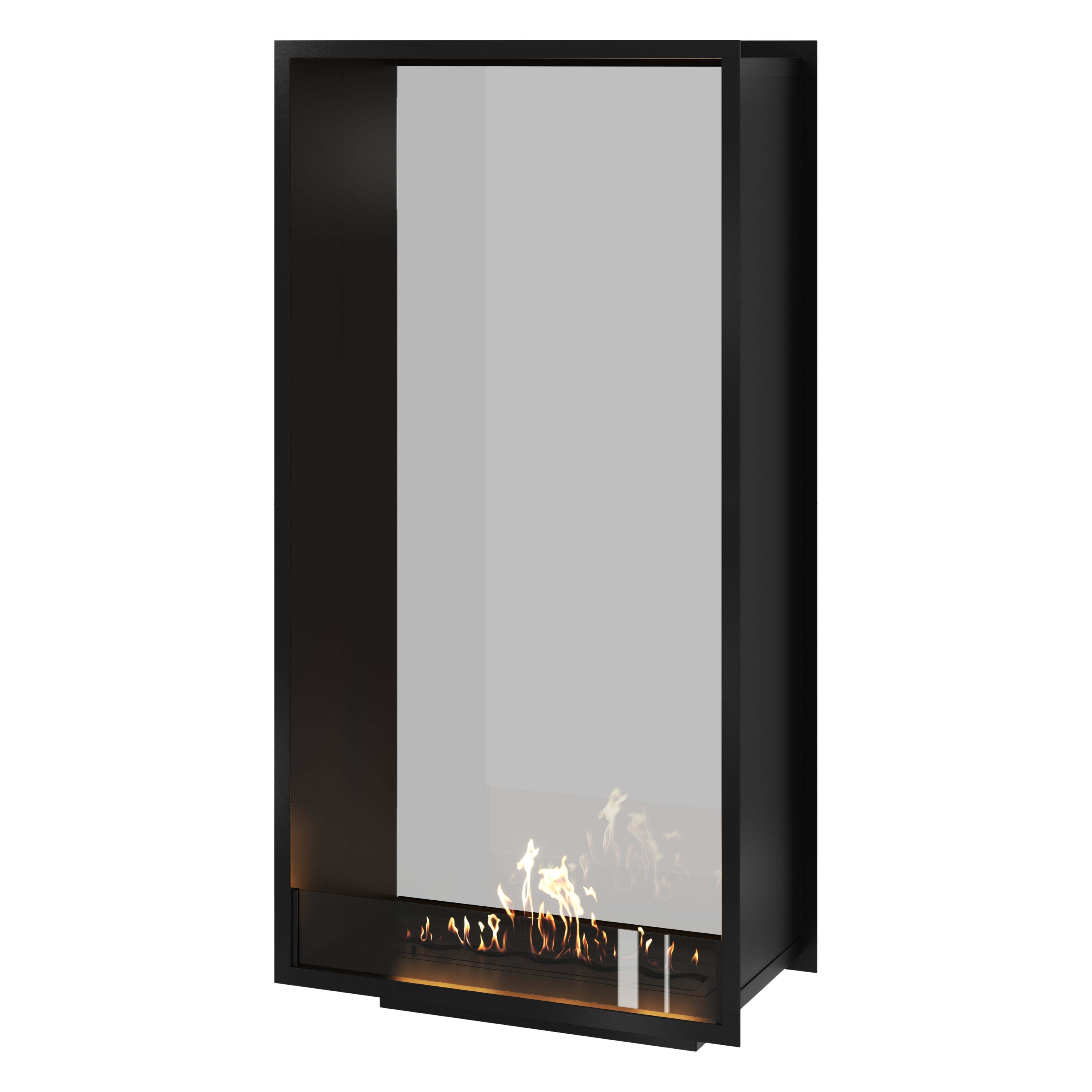 Fame Vertical bio-ethanol doorkijkhaard enkel volle glas 80 x 200 cm