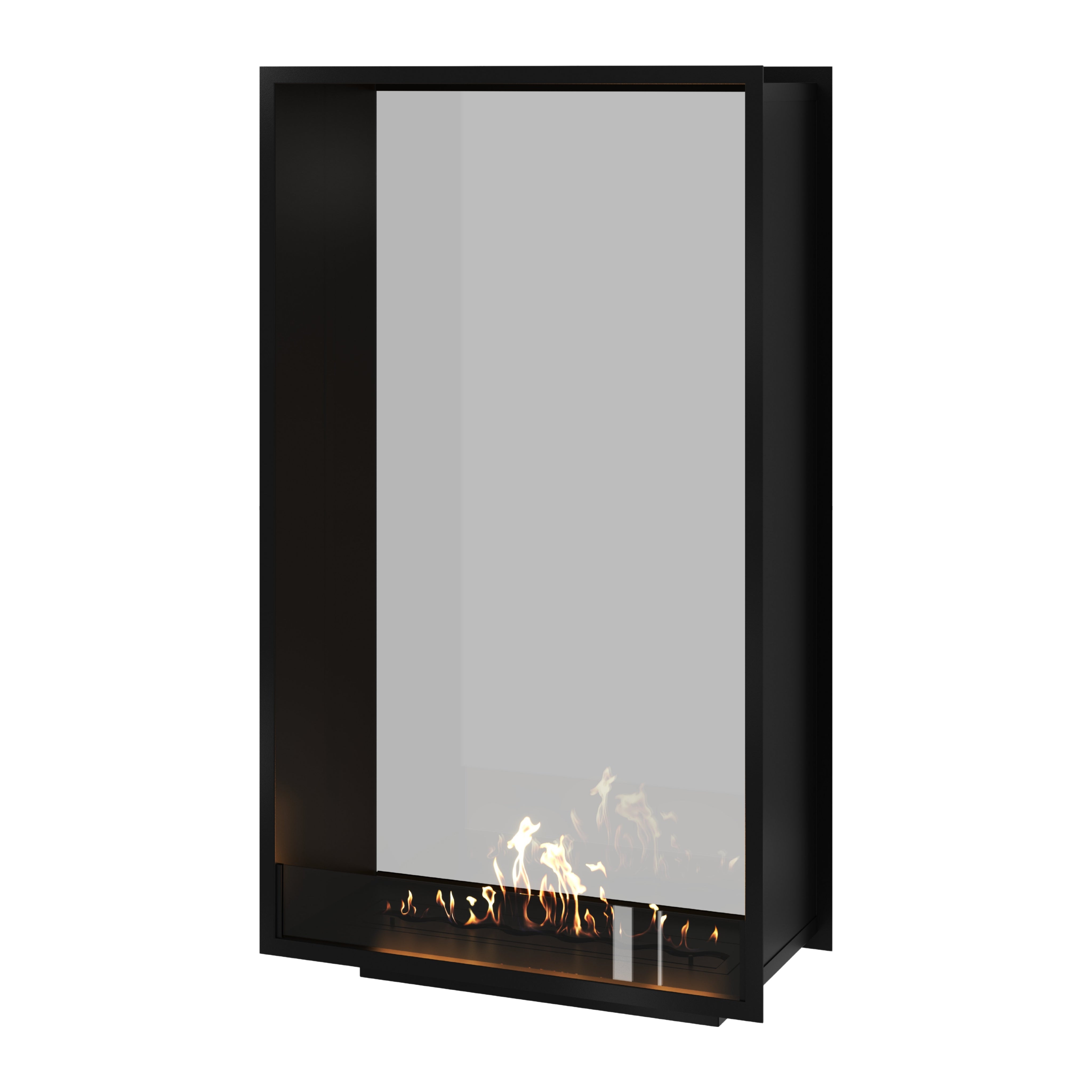 Fame Vertical bio-ethanol doorkijkhaard enkel volle glas 90 x 180 cm