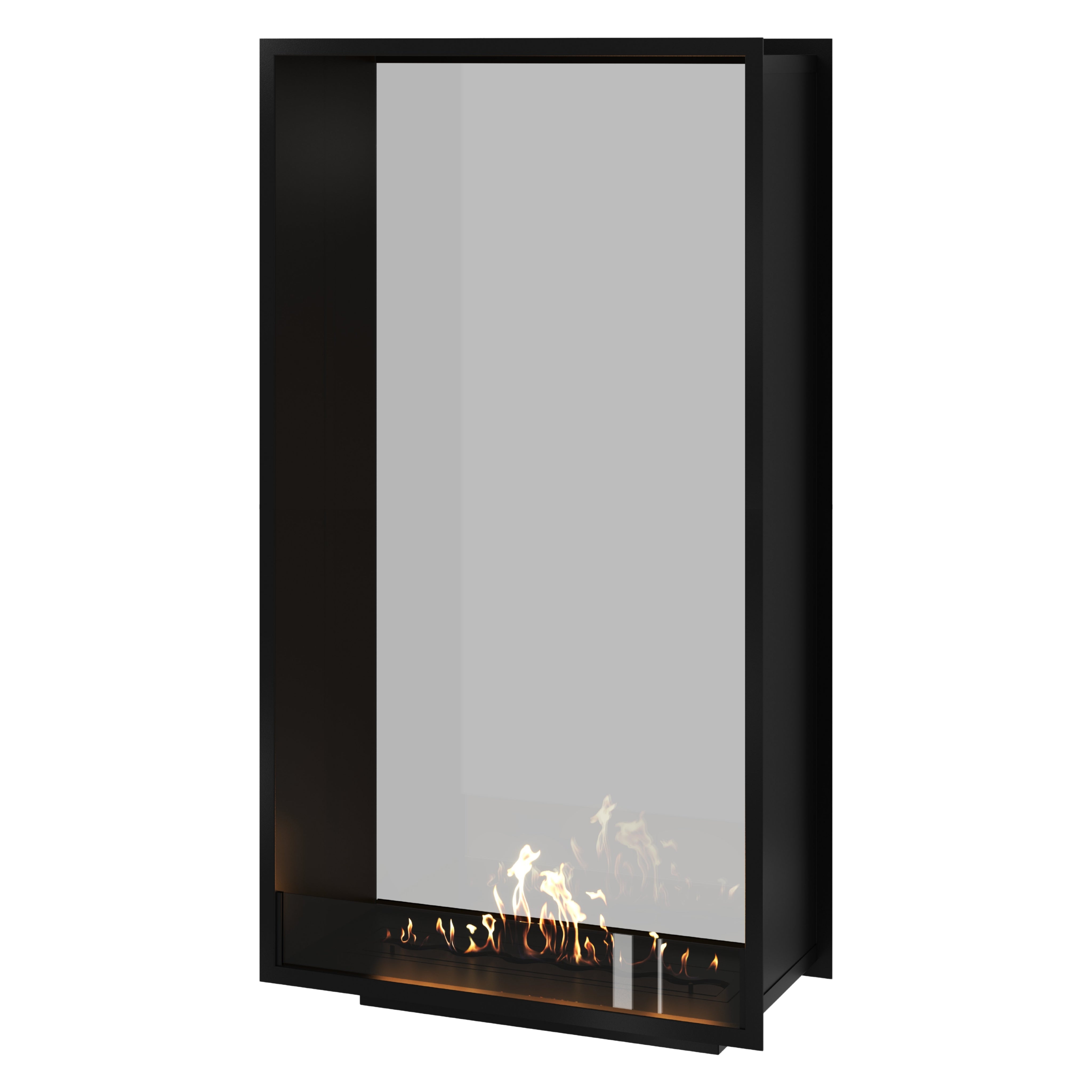 Fame Vertical bio-ethanol doorkijkhaard enkel volle glas 90 x 200 cm