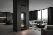 Fame Vertical Doorkijkhaard Met Volle Glas