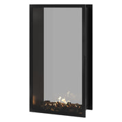 Fame Vertical Doorkijkhaard Met Volle Glas