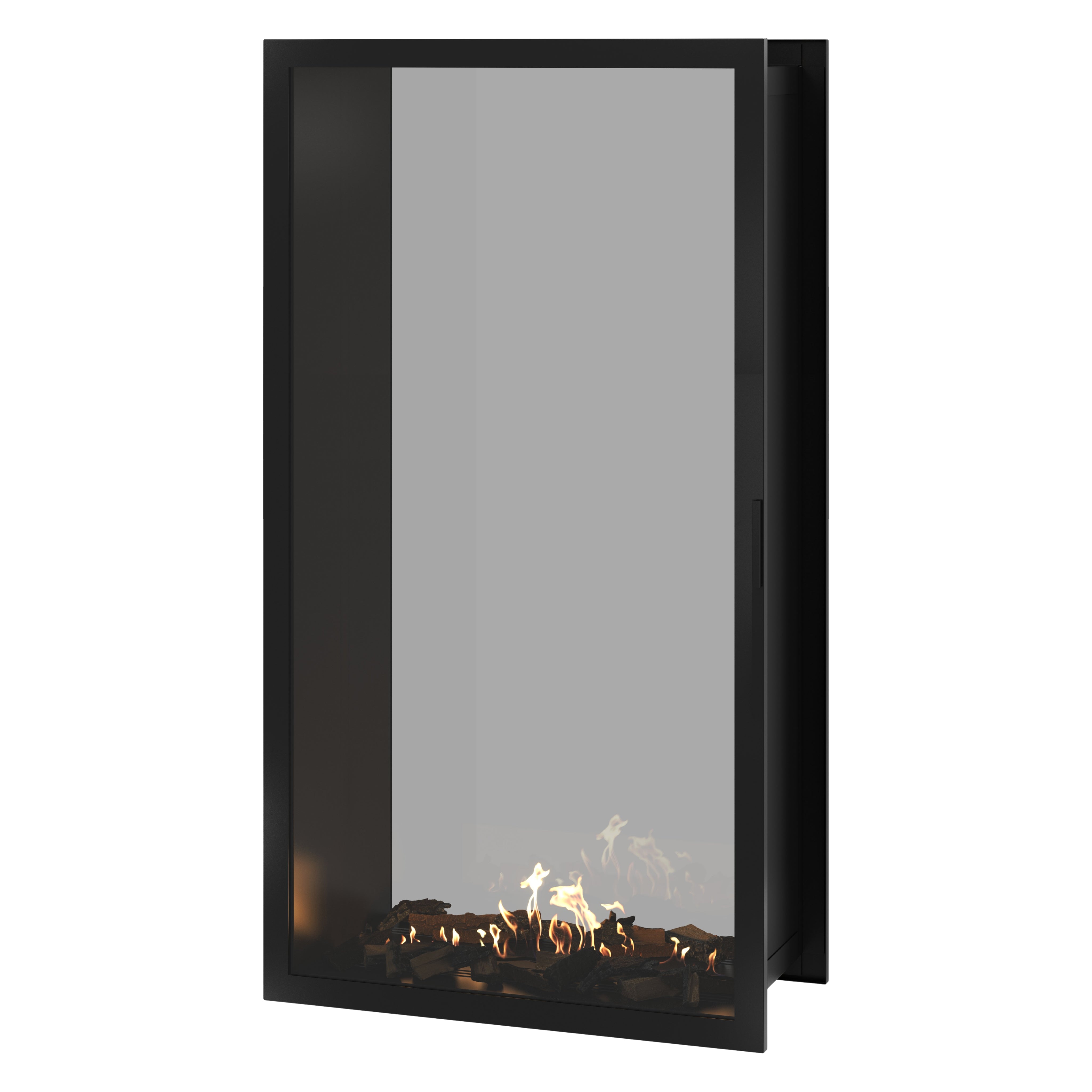 Fame Vertical Doorkijkhaard Met Volle Glas