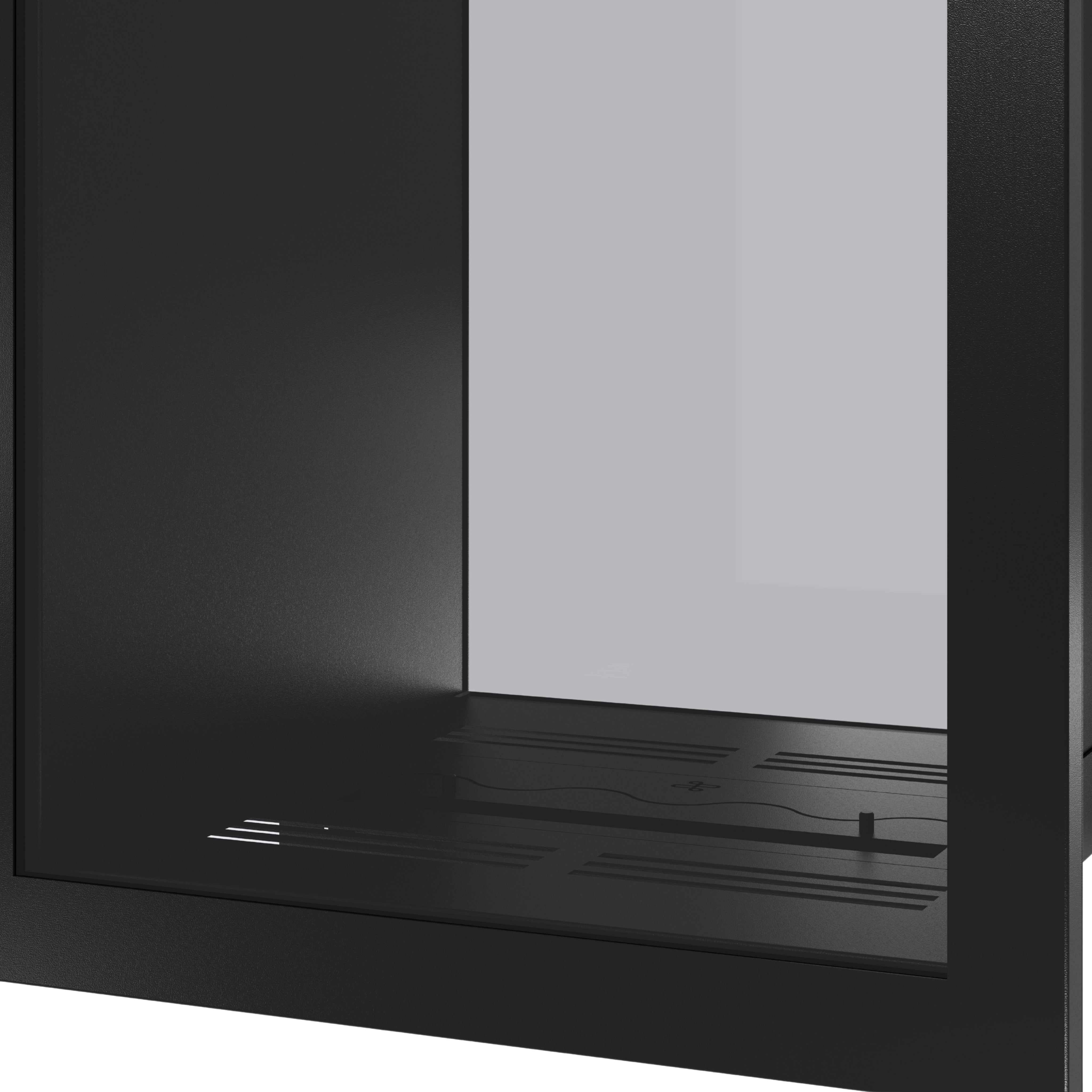 Fame Vertical Doorkijkhaard Met Volle Glas