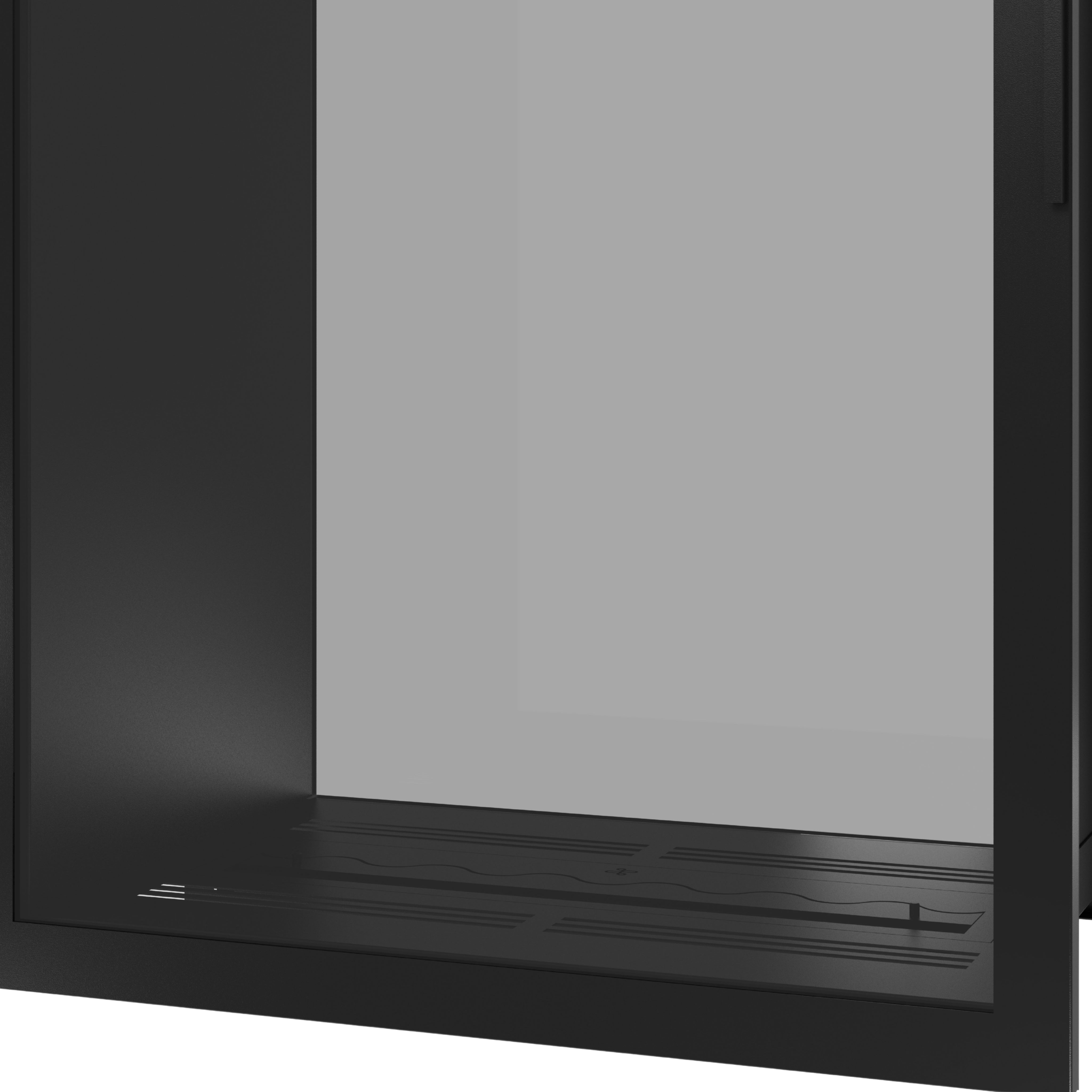 Fame Vertical Doorkijkhaard Met Volle Glas