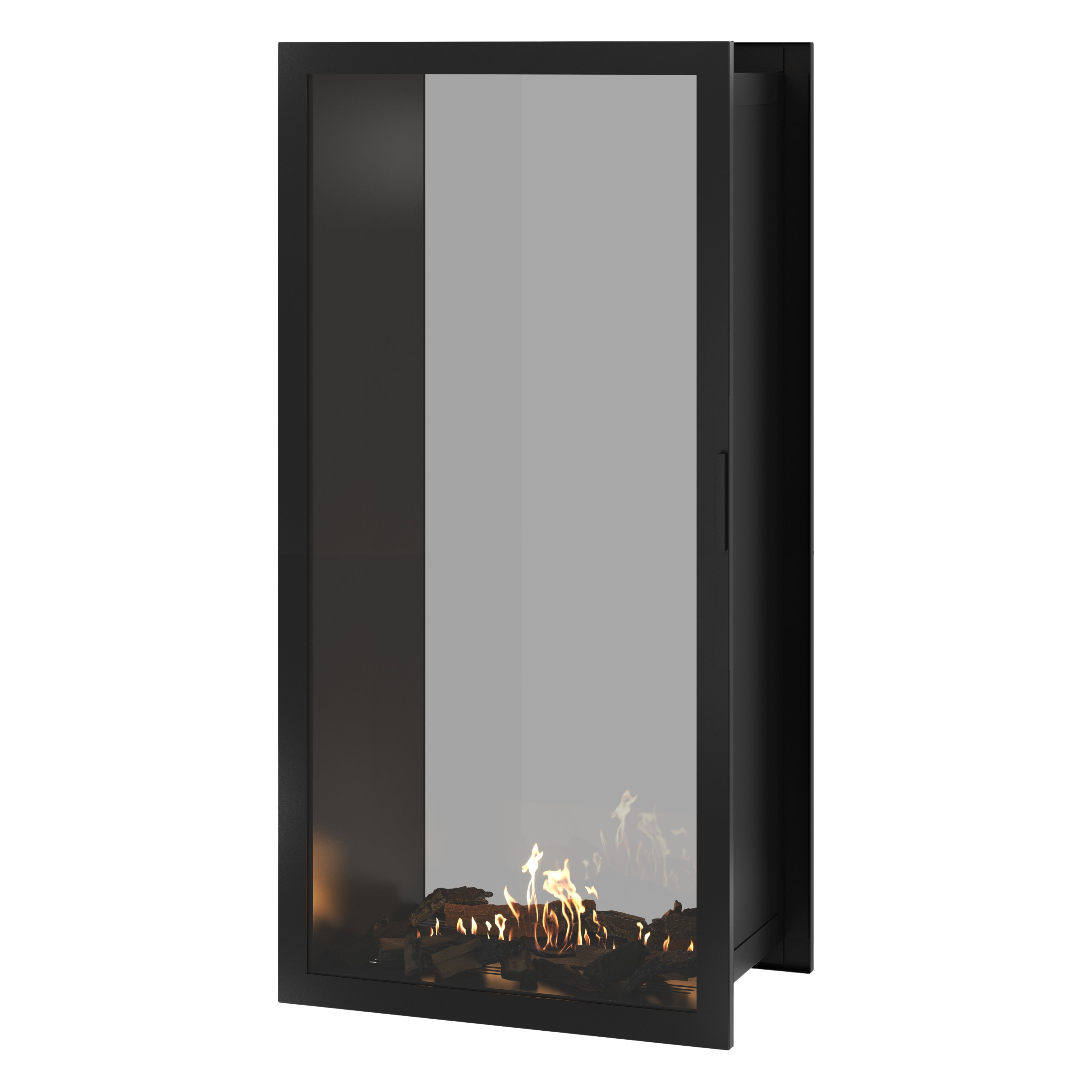 Fame Vertical Doorkijkhaard Met Volle Glas