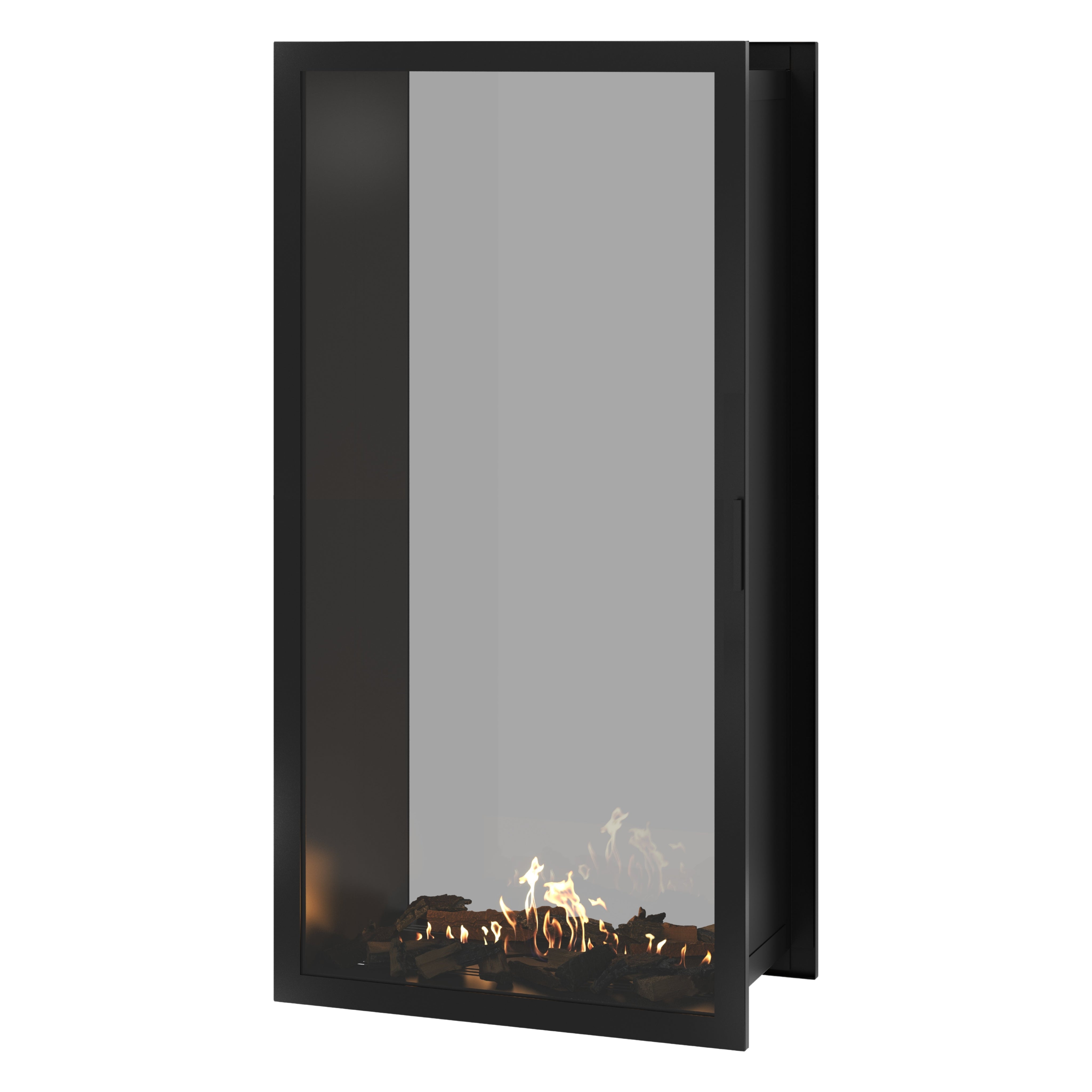 Fame Vertical Doorkijkhaard Met Volle Glas