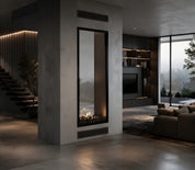 Fame Vertical Doorkijkhaard Met Volle Glas