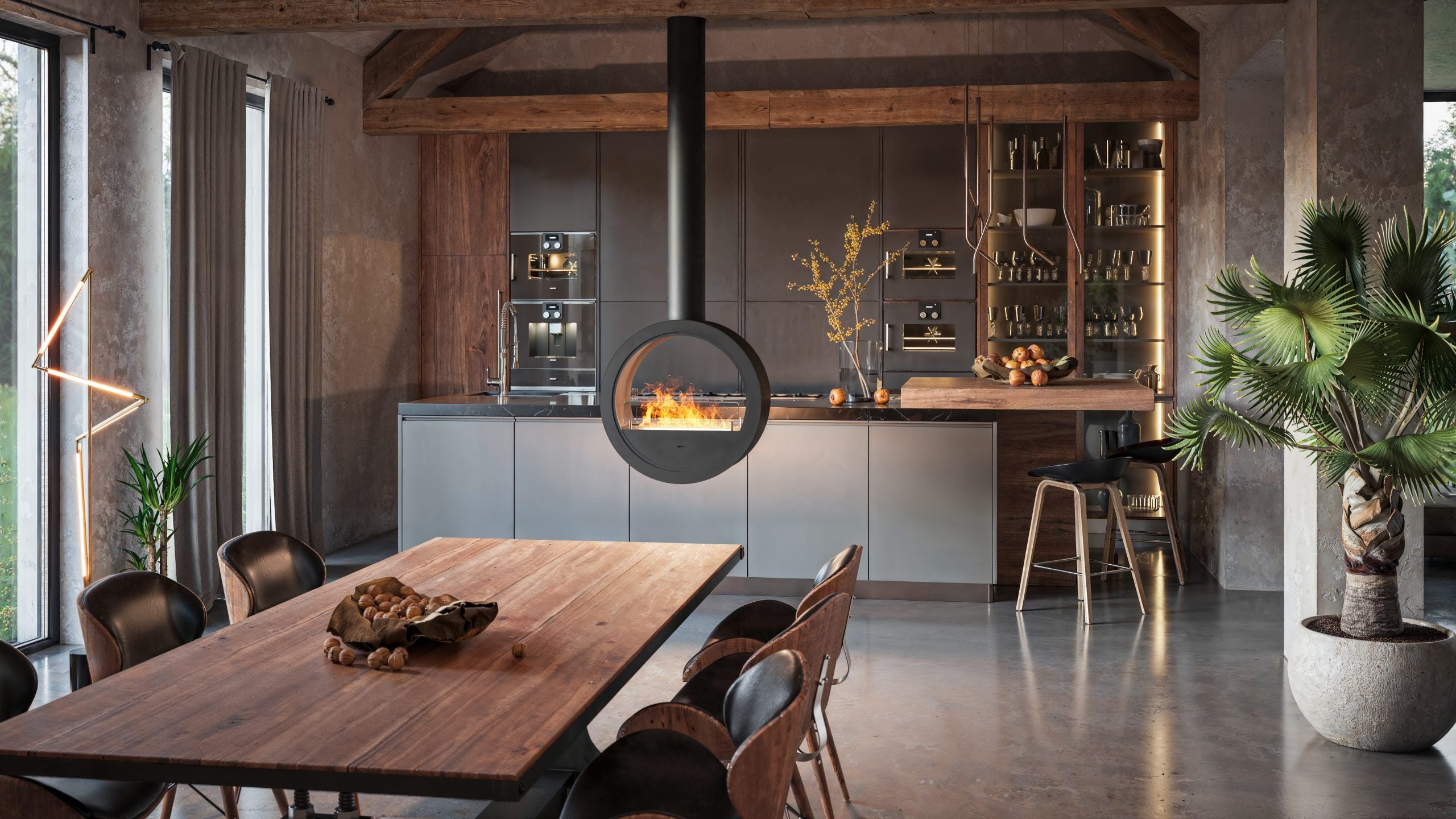 Incyrcle 2Side Bio-Ethanol Hangende Haard Tweezijdig – Infire