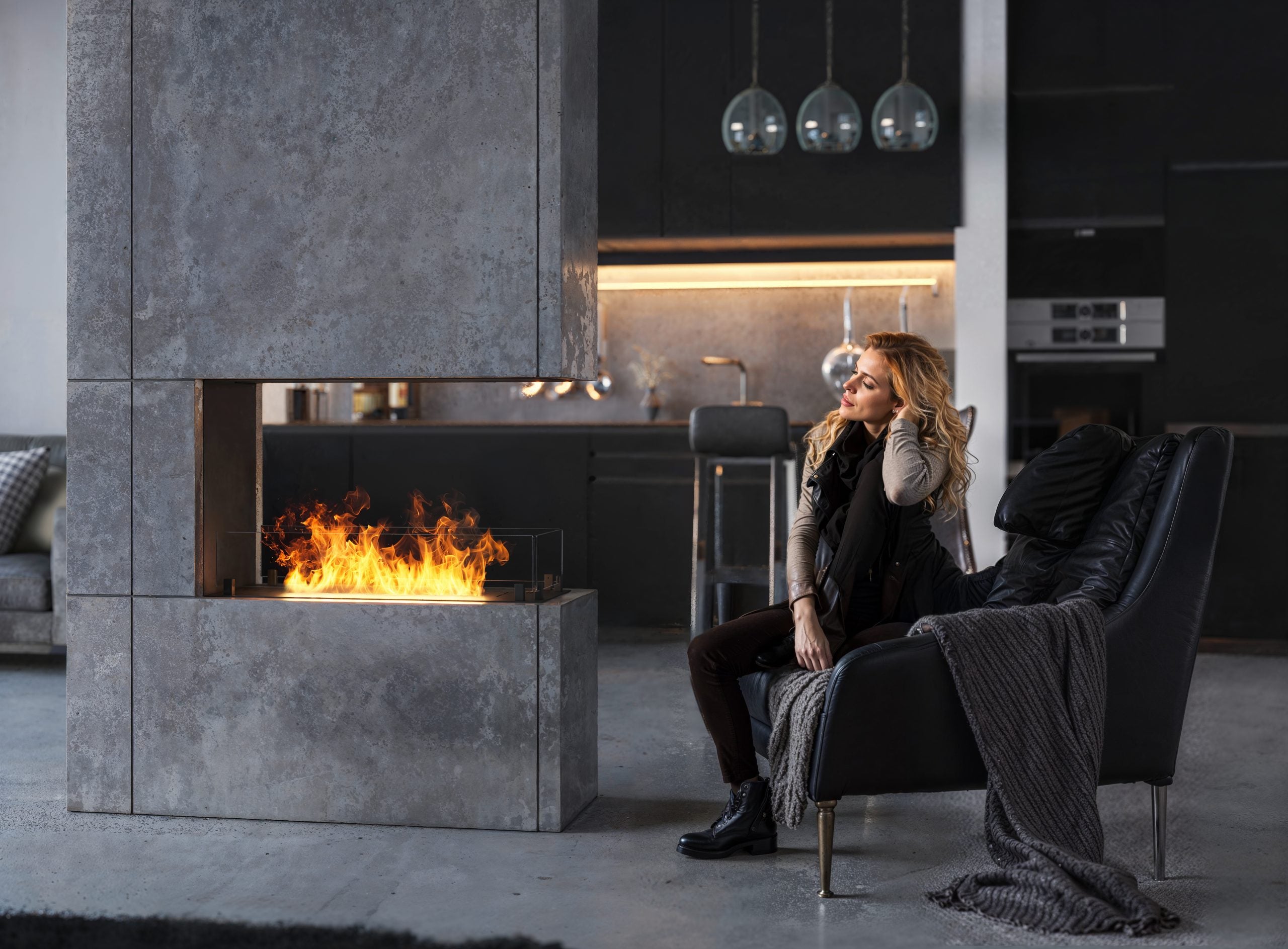 Inside U Slim Bio-Ethanol Inbouwhaard Driezijdig – Infire