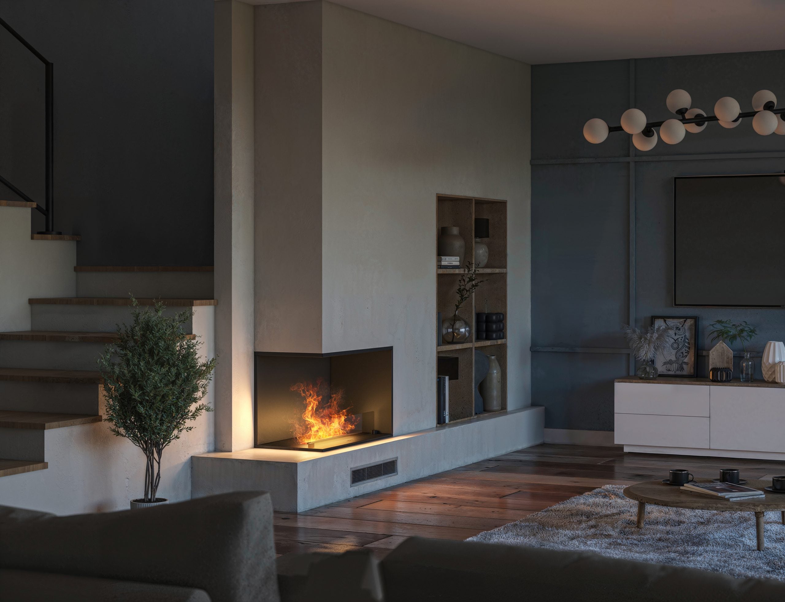 Invapo Inside Waterdamp Inbouwhaard Linkerhoek – Infire