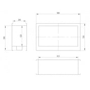 Laz Bio-Ethanol Doorkijkhaard 90 CM