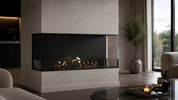 Made Driezijdig inbouwhaard sfeerbeeld interieur