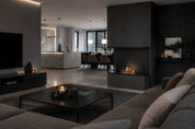 Made Driezijdig inbouwhaard sfeerbeeld interieur