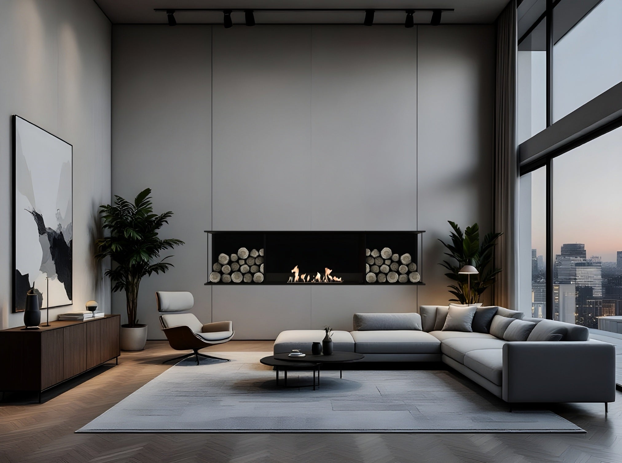 Main Deluxe Double Inbouwhaard 160 cm - Holdbarefires