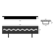 MELLA PRO BIO ETHANOL BRANDER 150 CM