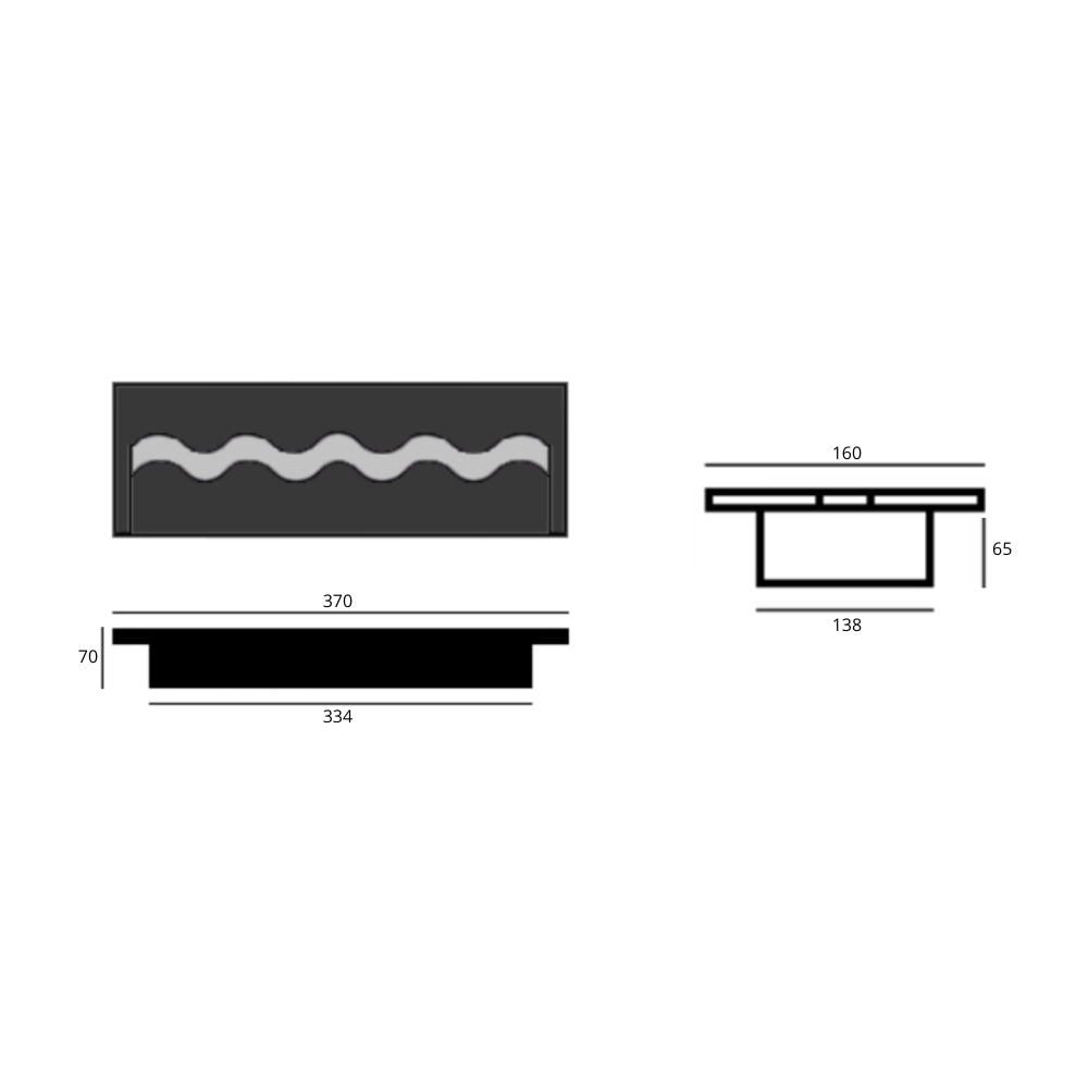 MELLA PRO WAVE BIO ETHANOL BRANDER 37 CM