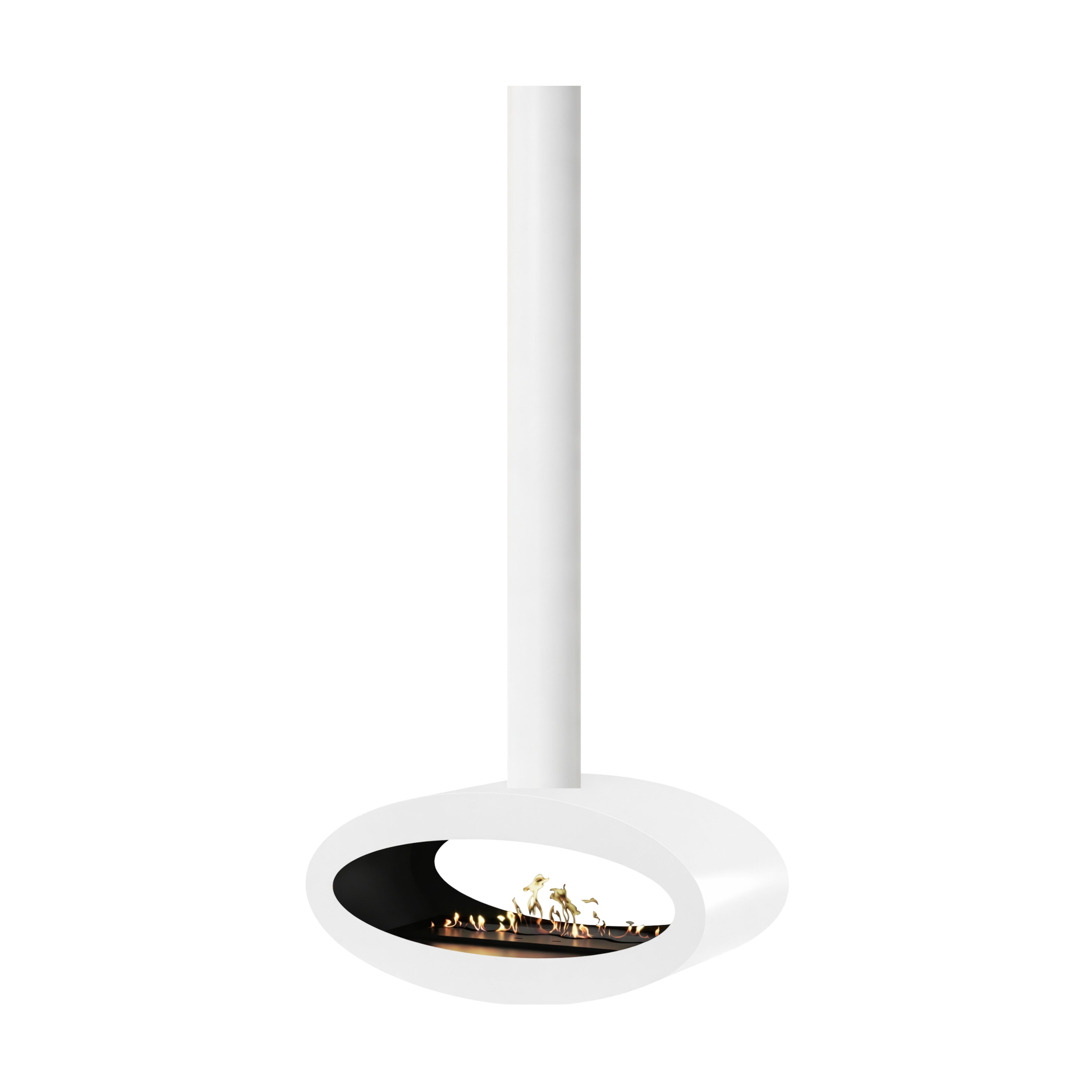 Ova Tube plafondhaard wit 80 cm Doorkijk