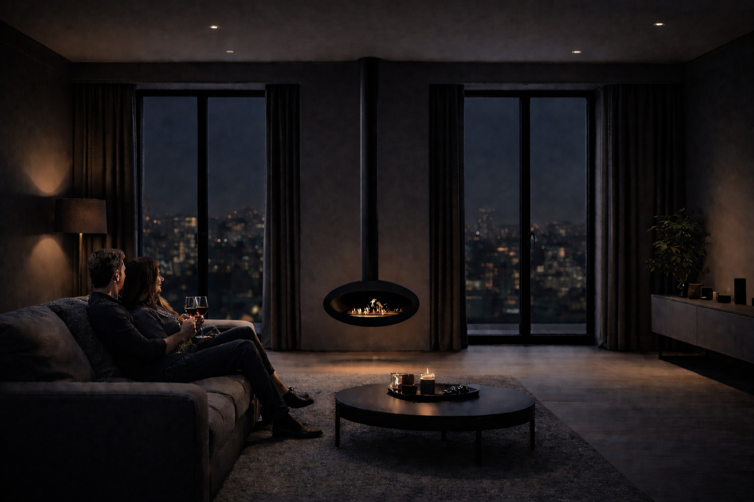 Ova Tube plafondhaard sfeerbeeld interieur