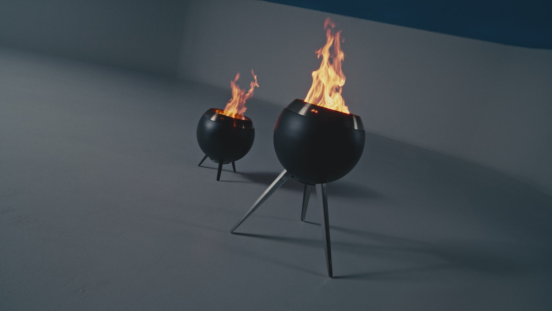höfats MOON 45 Plancha Grillset Hoog Volledig Zwart