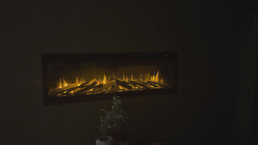 Video van de Flamente Ultimate Slim met levensecht vlambeeld