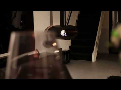 Ova Tube bio-ethanol doorkijk plafondhaard - Wild Flame