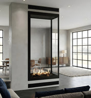 Saint roomdivider doorkijkhaard sfeerbeeld interieur