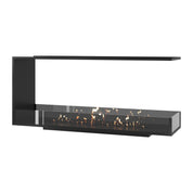 Saint U-vorm driezijdige inbouwhaard 150 cm