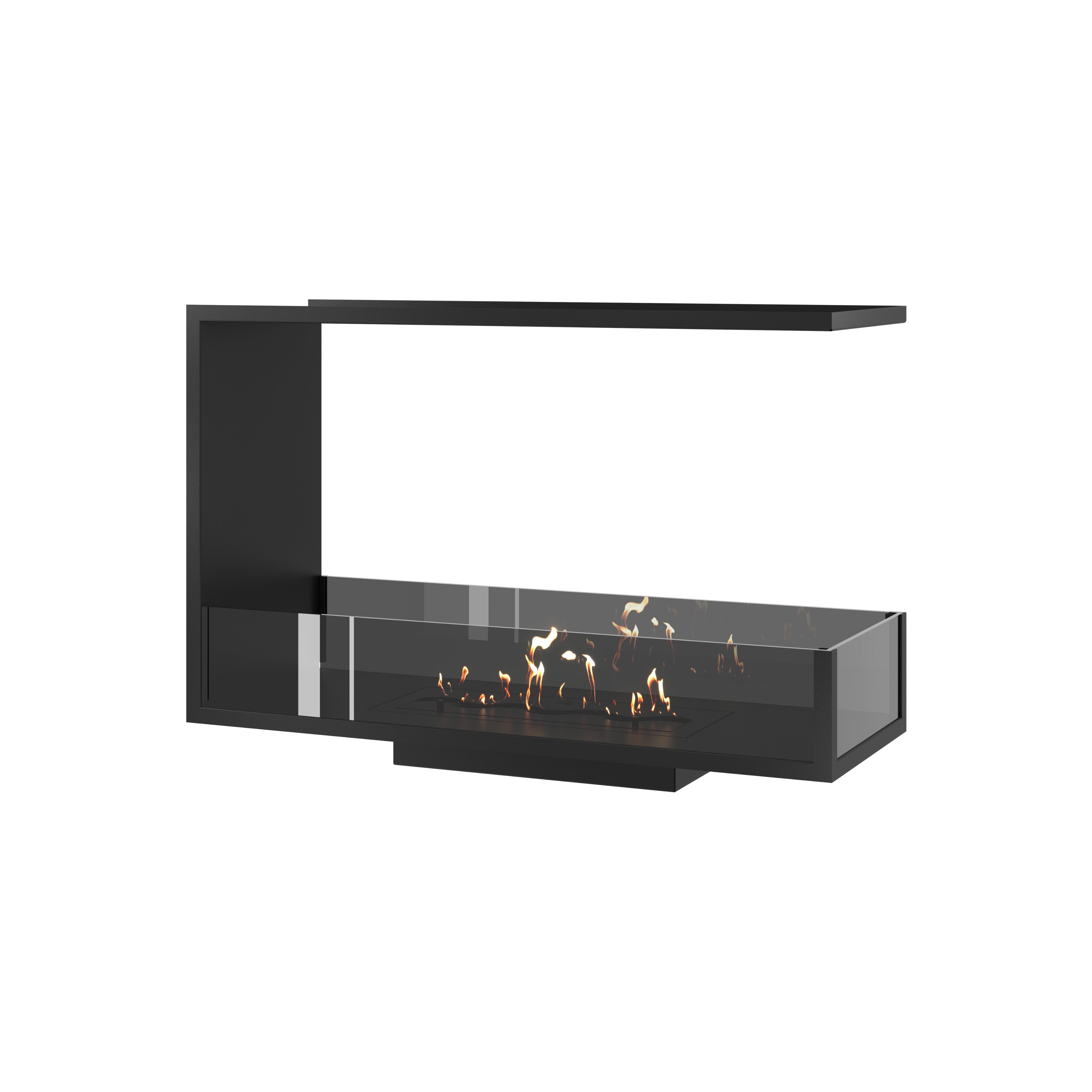 Saint U-vorm driezijdige inbouwhaard 80 cm