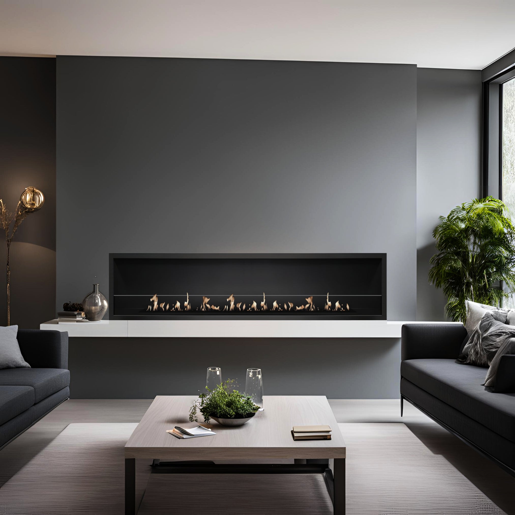 Selected Enkelzijdige Inbouwhaard 140 cm - Holdbarefires
