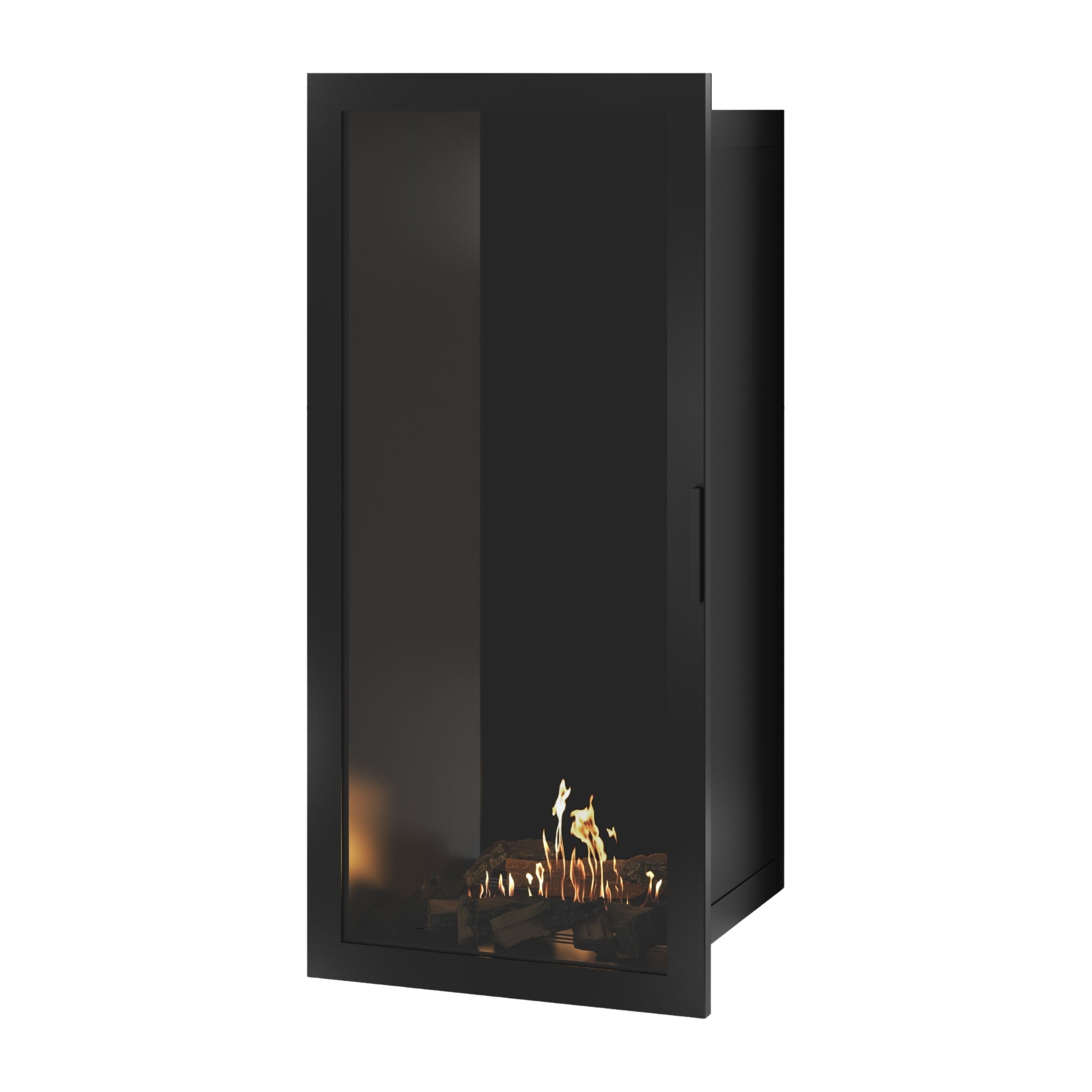 Selected Vertical Bio-ethanol Inbouwhaard Volle Glas – Enkelzijdig