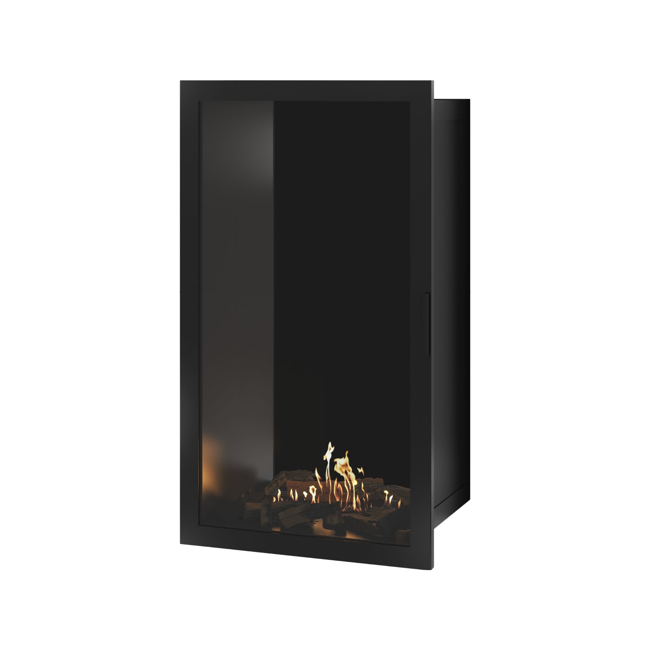Selected Vertical Bio-ethanol Inbouwhaard Volle Glas – Enkelzijdig