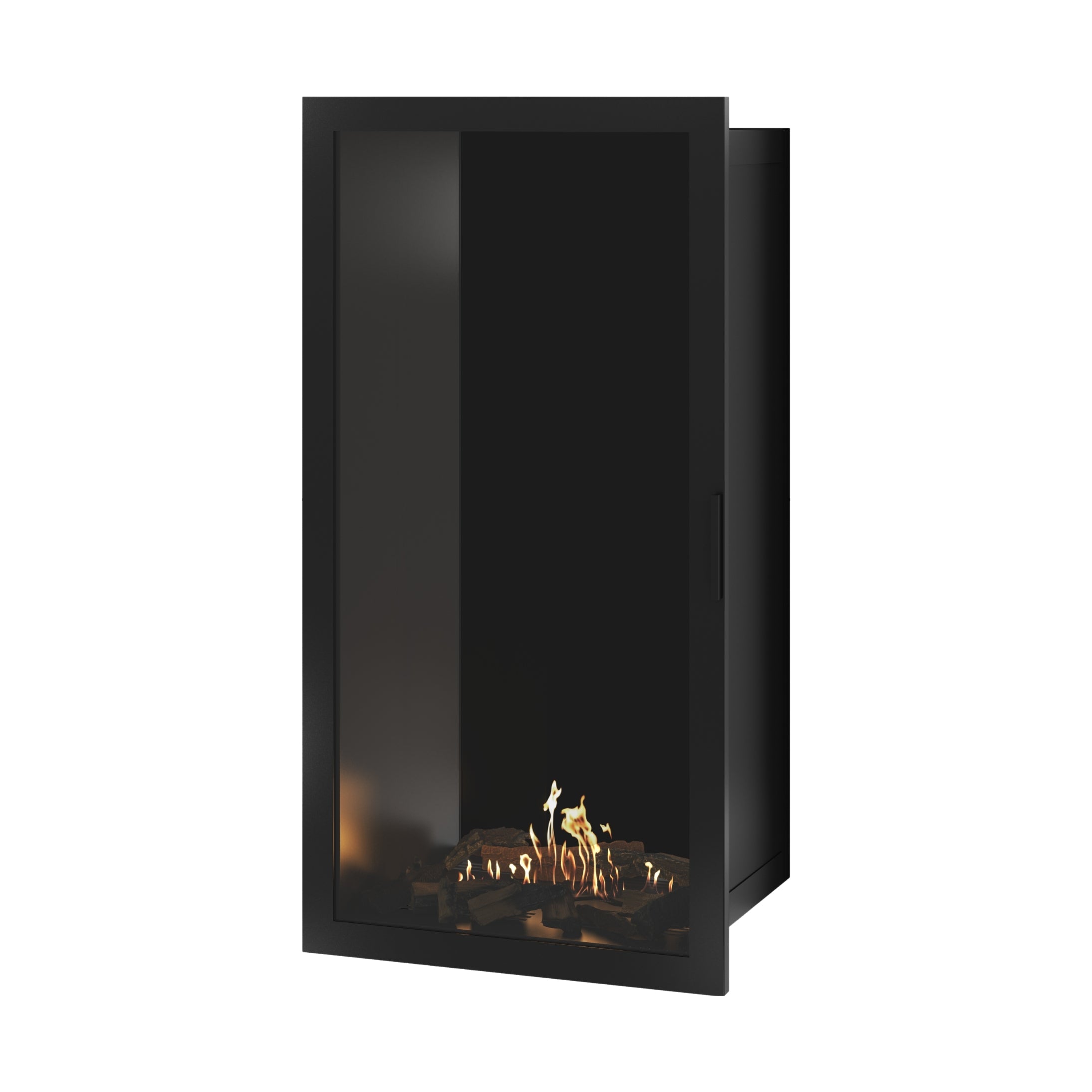 Selected Vertical Bio-ethanol Inbouwhaard Volle Glas – Enkelzijdig