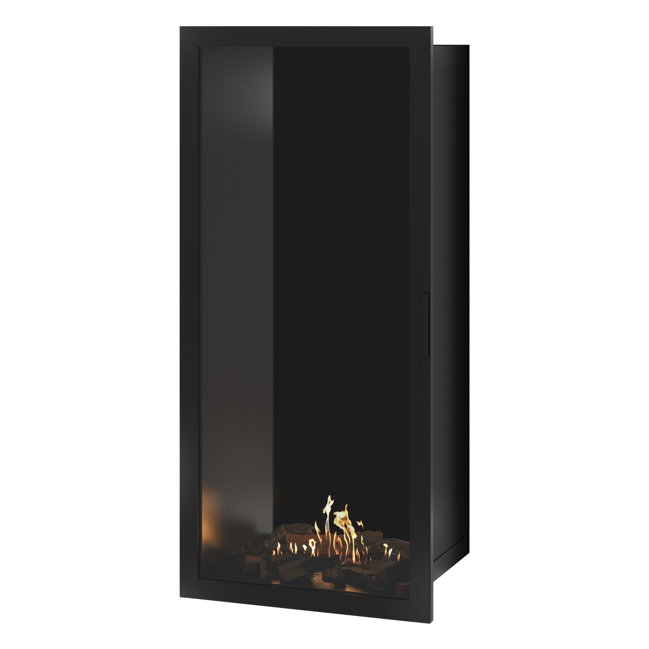 Selected Vertical Bio-ethanol Inbouwhaard Volle Glas – Enkelzijdig