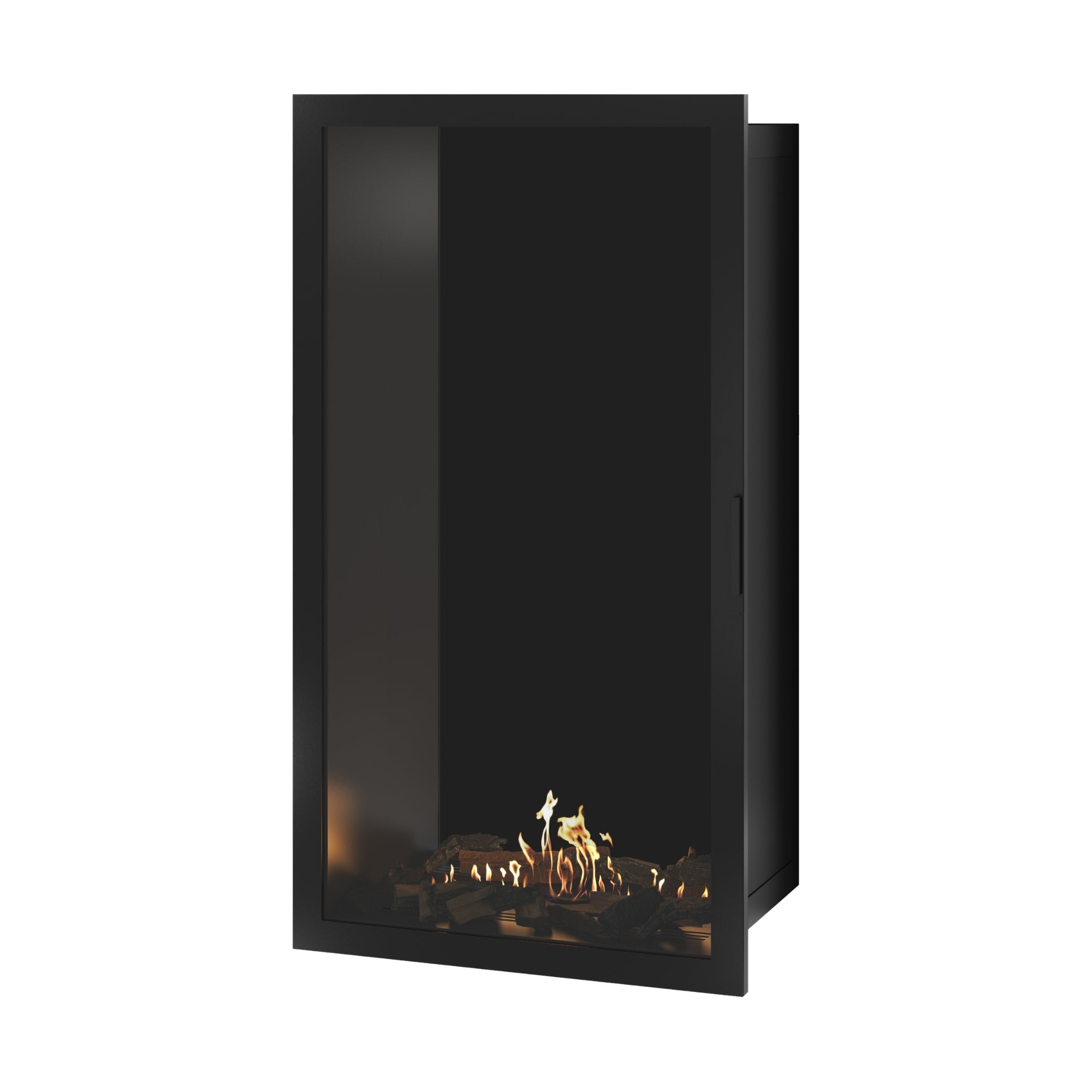 Selected Vertical Bio-ethanol Inbouwhaard Volle Glas – Enkelzijdig