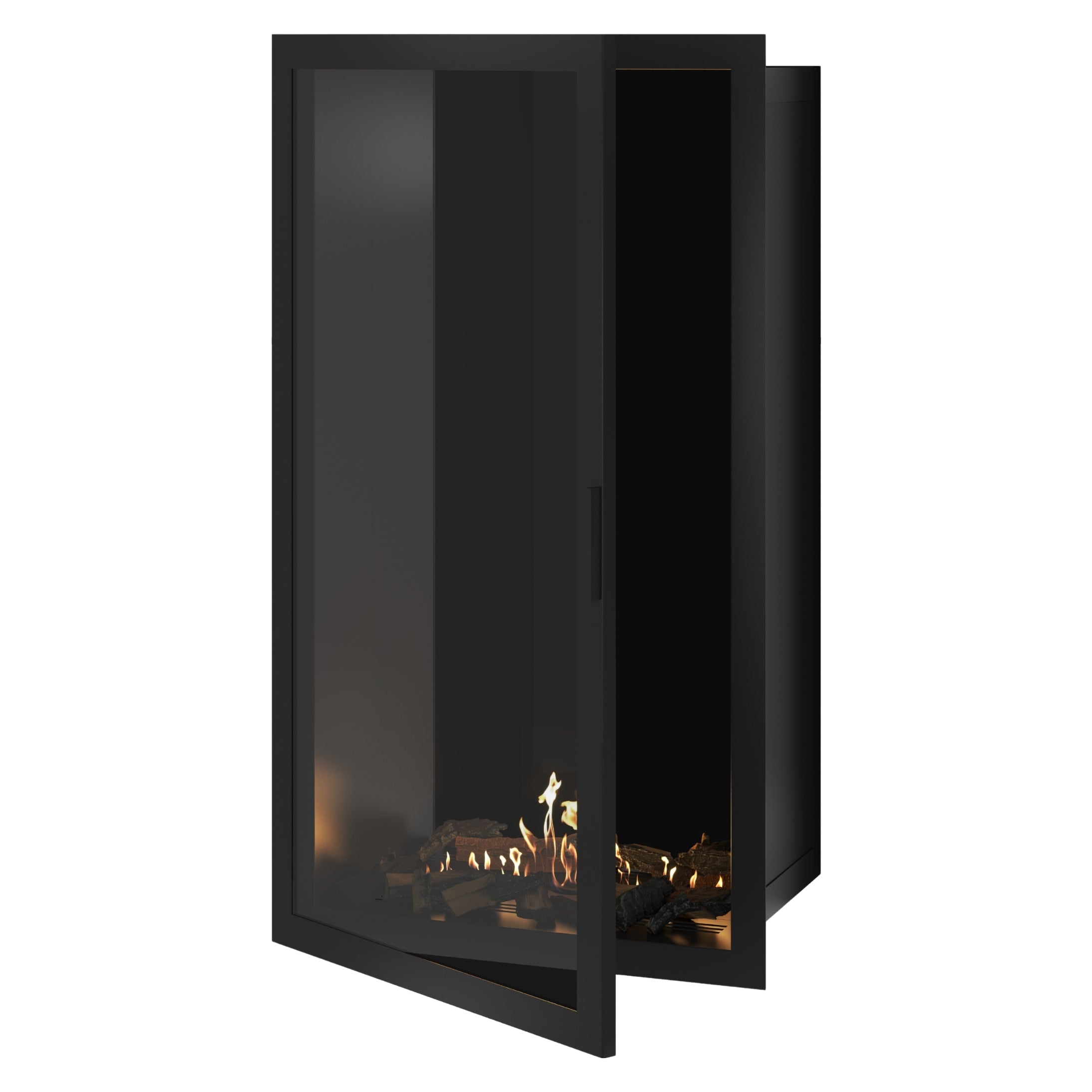 Selected Vertical Bio-ethanol Inbouwhaard Volle Glas – Enkelzijdig