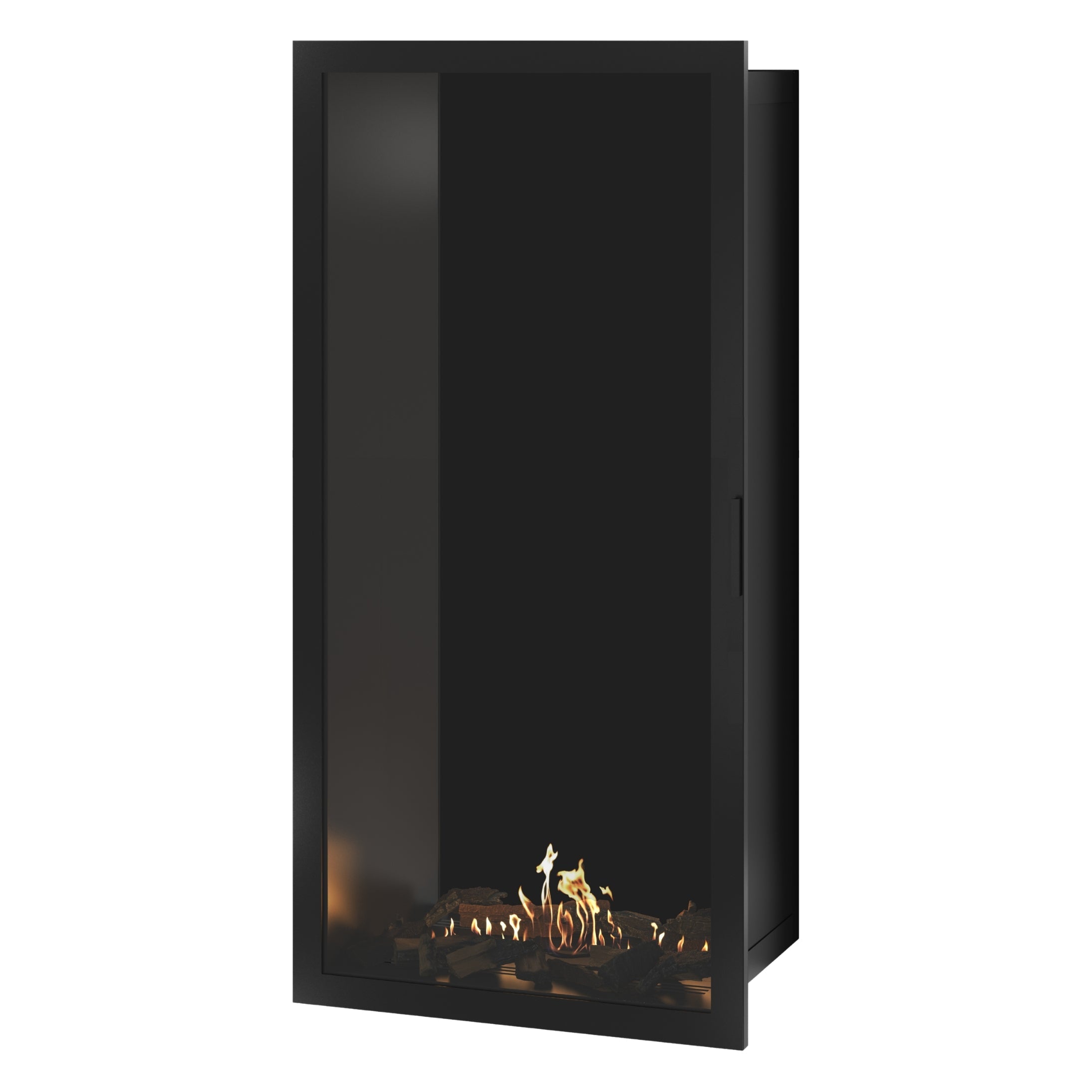 Selected Vertical Bio-ethanol Inbouwhaard Volle Glas – Enkelzijdig